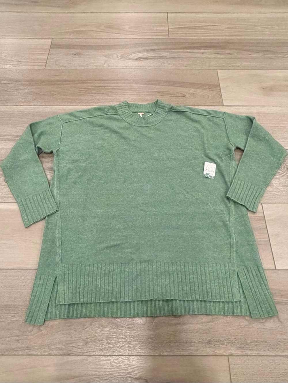 FREE PEOPLE Phoebe Pullover Sweater Women's Size L Large Moss Green $168